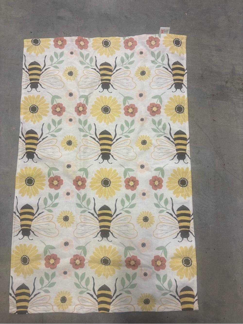 Outdoor Floral And Bee Theme Dish Towel By TFal